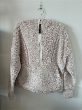 Prana Light Cream Sherpa Half-Zip Pullover